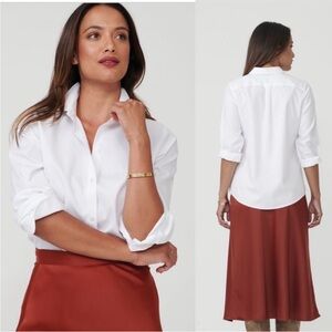 Untuckit Bianco Toscano Long
Sleeve Button Down White 18 NWT